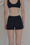 BASERANGE Fine Cotton Shorts SEOLSH Black